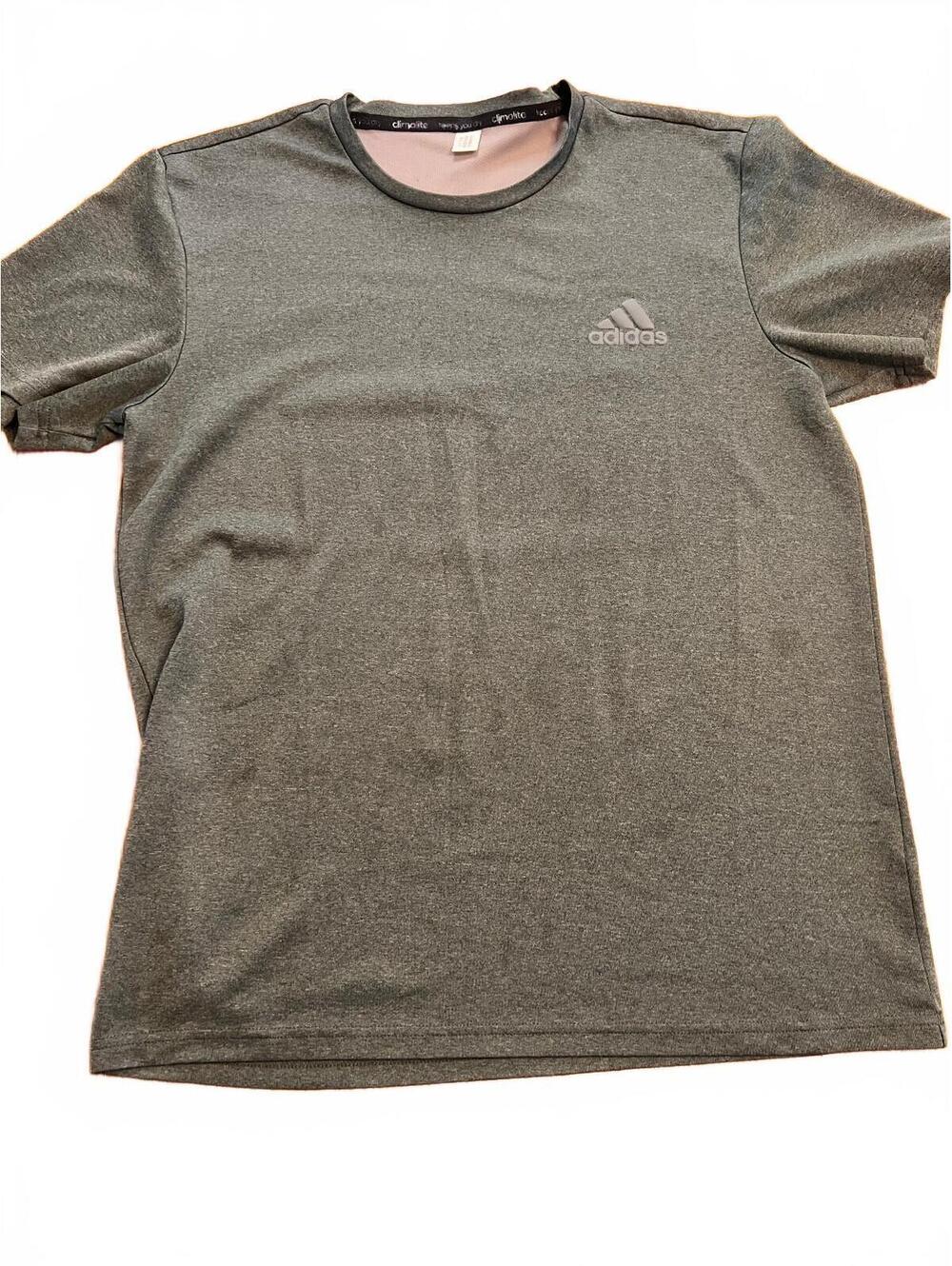 Adidas Men's Climalite Gray Athletic T-Shirt Size Large